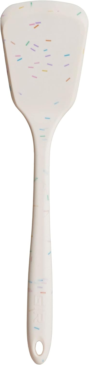 GIR: Get It Right Silicone Turner - Non-Stick Heat Resistant Silicone Spatula Turner for BBQs & Cookouts - Lifts, Flip, and Transfer Food Items - 13 Inch, Sprinkles