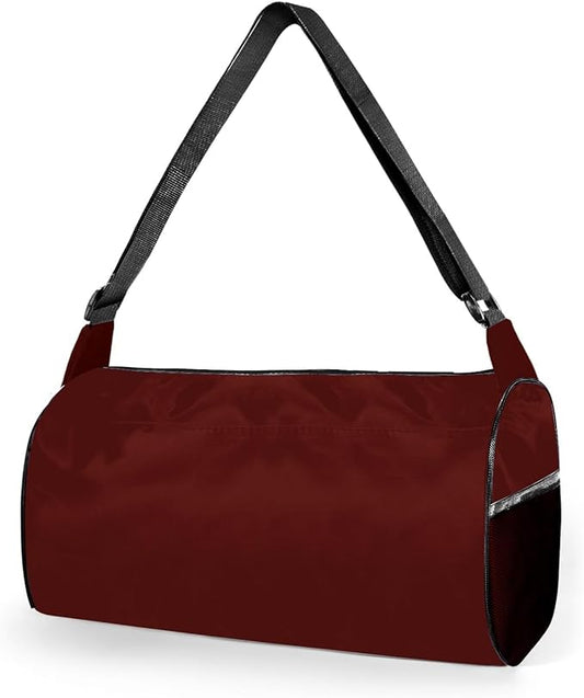 C&F BOGMOST Small Gym Bag for Women & Men,Small Lightweight Duffel Bag Carry On Bags Mini Duffel Travel Bag Waterproof Sports Bags for Workout/Sport/Travel, Purplish Red