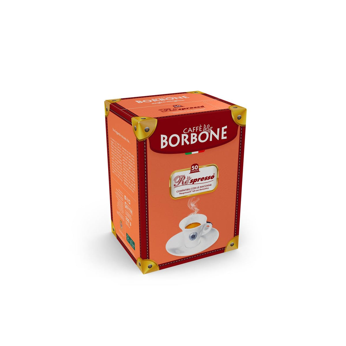 Caffè Borbone Nespresso Compatible Coffee Pods, Black Blend, Freshly Roasted and Packaged in Italy - 50 Individually Wrapped Coffee Pods - Not Compatible with Vertuo