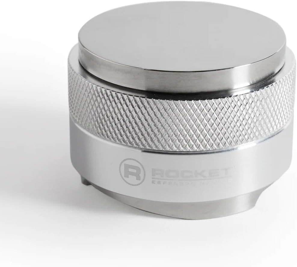 2 in 1 Tamper & Leveler for Rocket 58mm. Silver