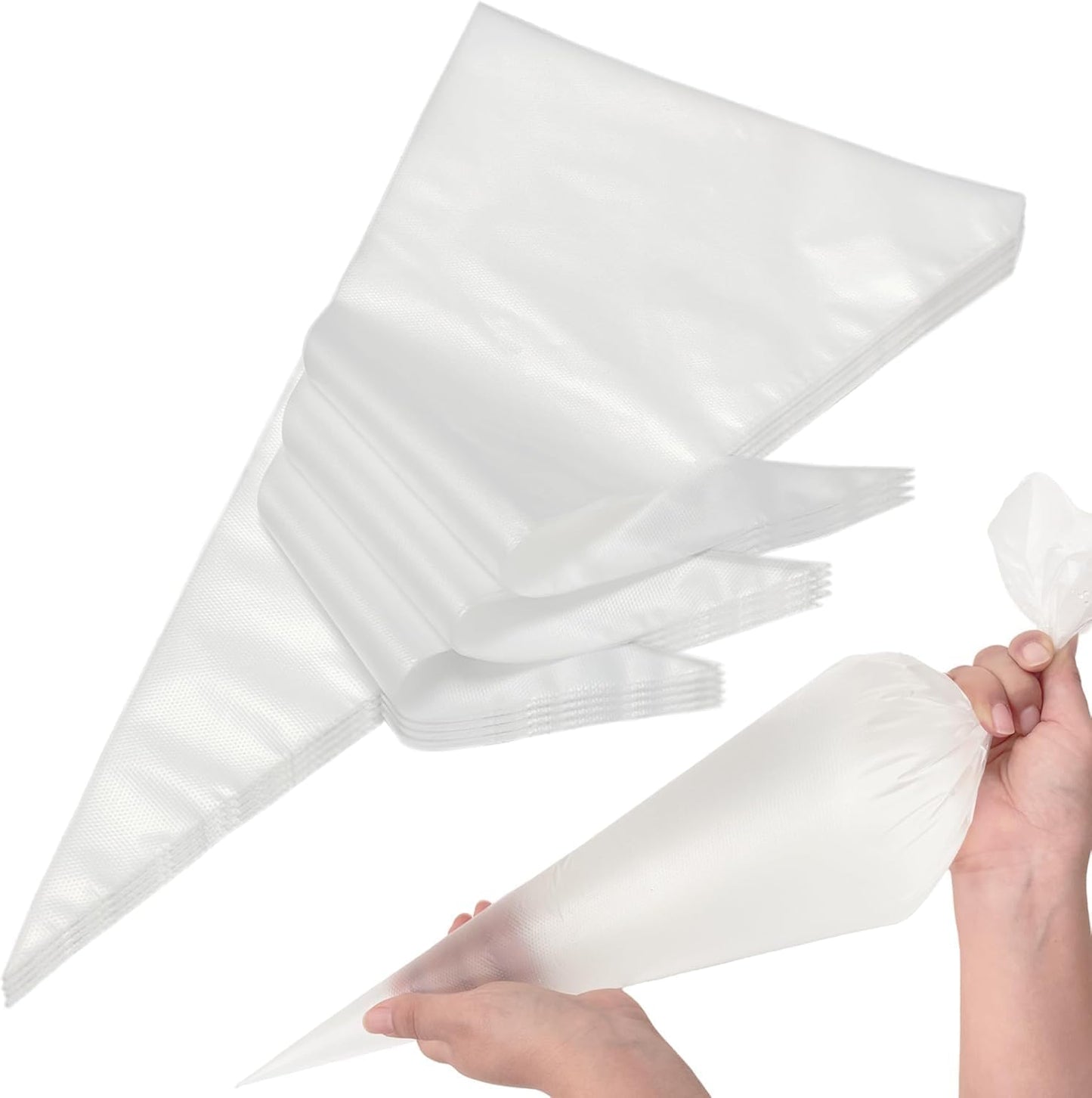 Extra Large 26 inch Piping Bags 50 Pack - HOMIOVEXXL Disposable Piping Bags Thickened Pastry Bags Frosting Bags Anti Burst Cake Decorating Bags for Cake Decorating