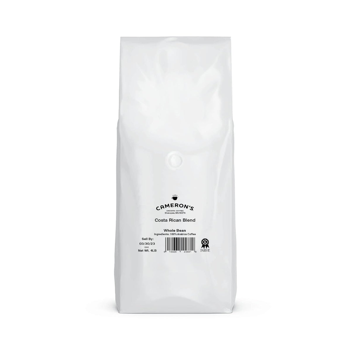 Cameron's Coffee Roasted Whole Bean Coffee, Costa Rica Blend, 4 Pound