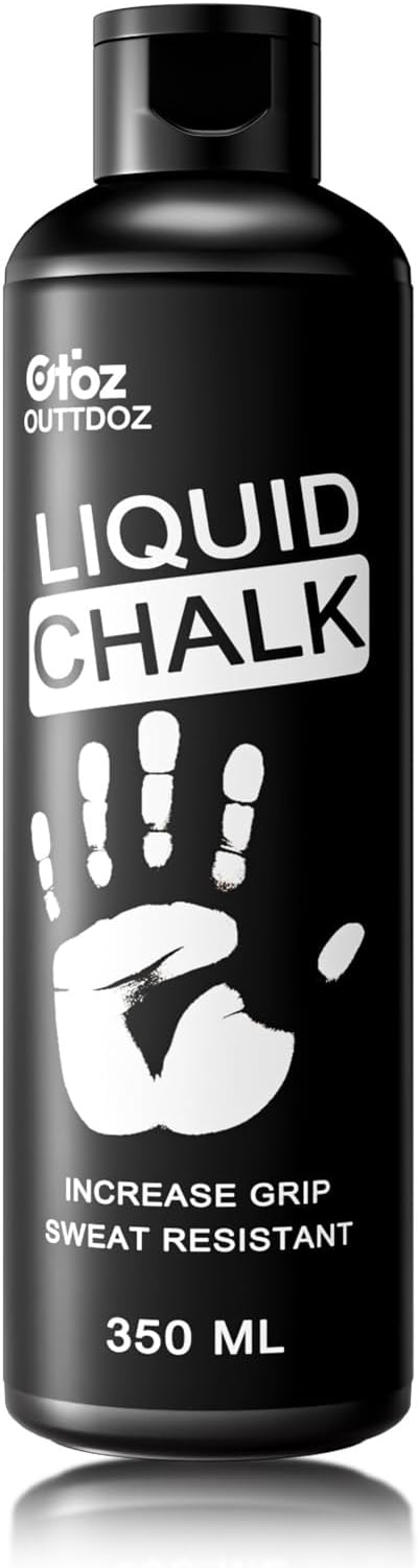 12 oz Superior Grip Liquid Chalk Mess-Free Gym Chalk for Weightlifting, Gymnastics, Rock Climbing, Dancing, Dries in Seconds. Package May Vary.