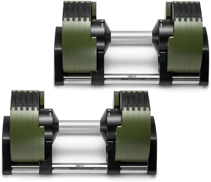 SMRTFT NUOBELL Adjustable Dumbbells | The Original All-in-One NUOBELL Adjustable Dumbbell Set | Feel Real Like Traditional Dumbbells | Highly Durable | Best 2 Year Warranty