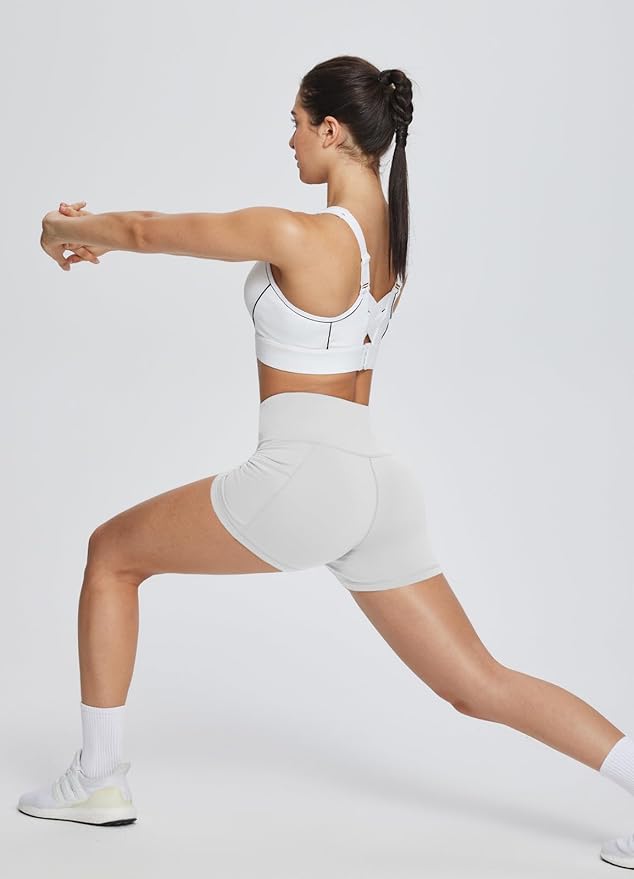 baleaf Women's 8"/ 5"/ 3" Biker Shorts High Waist Yoga Workout Gym Running Volleyball Spandex Shorts with Pockets