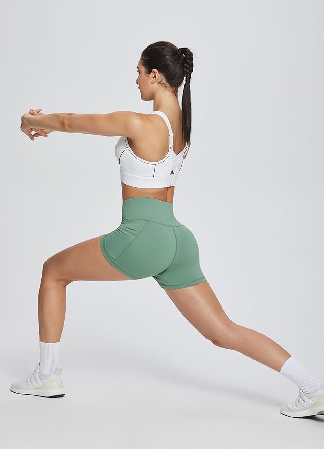 baleaf Women's 8"/ 5"/ 3" Biker Shorts High Waist Yoga Workout Gym Running Volleyball Spandex Shorts with Pockets