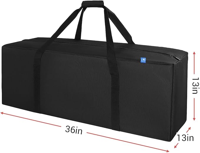 COOLBEBE 36" Sports Duffle Bag - 100L Large Travel Duffel Luggage Bag with Upgrade Zipper, Sturdy & Water Resistant, Black