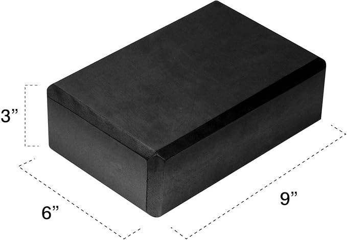 Gaiam Yoga Block - Supportive Latex-Free Eva Foam - Soft Non-Slip Surface with Beveled Edges for Yoga, Pilates, Meditation - Yoga Accessories for Stability, Balance, Deepen Stretches