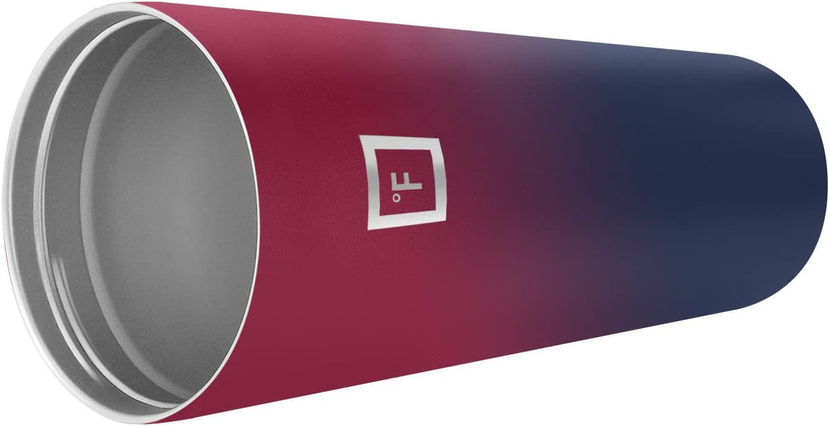 IRON °FLASK Classic Tumbler - Vacuum Insulated Stainless Steel Water Bottle, Double Walled, Drinking Cup, Insulated Travel Mug (Dark Rainbow, 32 oz Solid Lid)