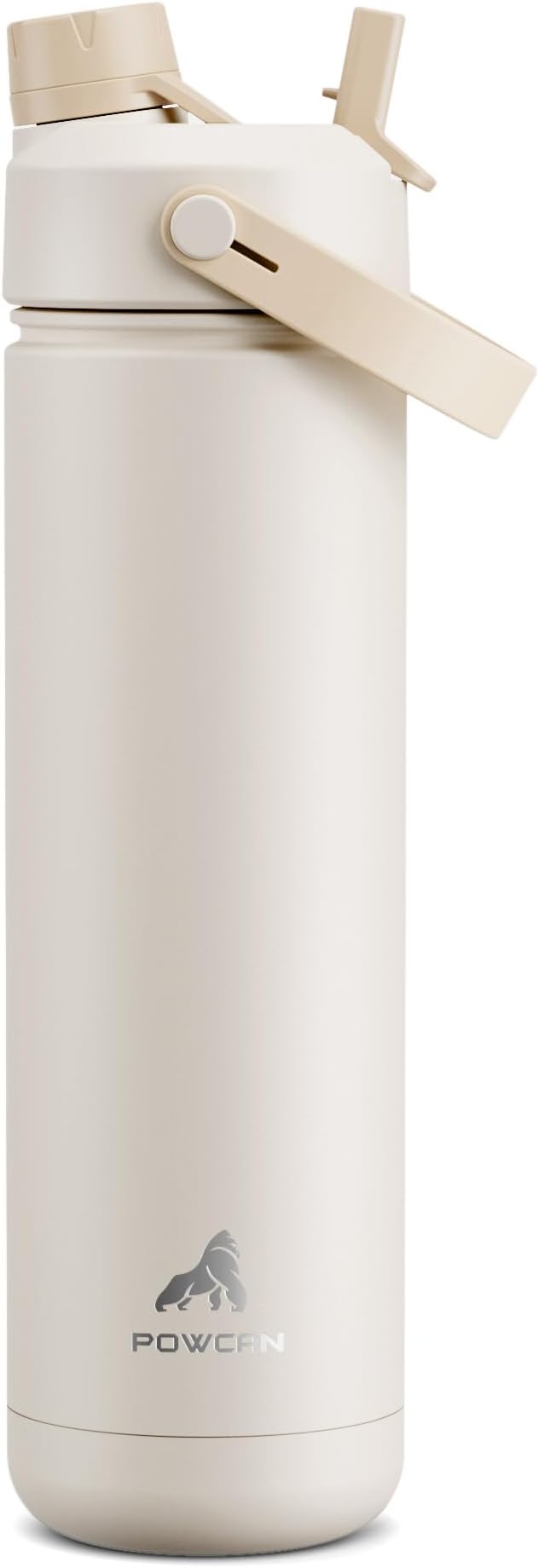 26 oz Insulated Water Bottle with 2-in-1 Straw and Spout Lid, Keep Cold 24H, Leak-Proof, Fits in Car Cup Holder, Stainless Steel Water Bottle for Sports, Gym, Travel, and School (Mousse)