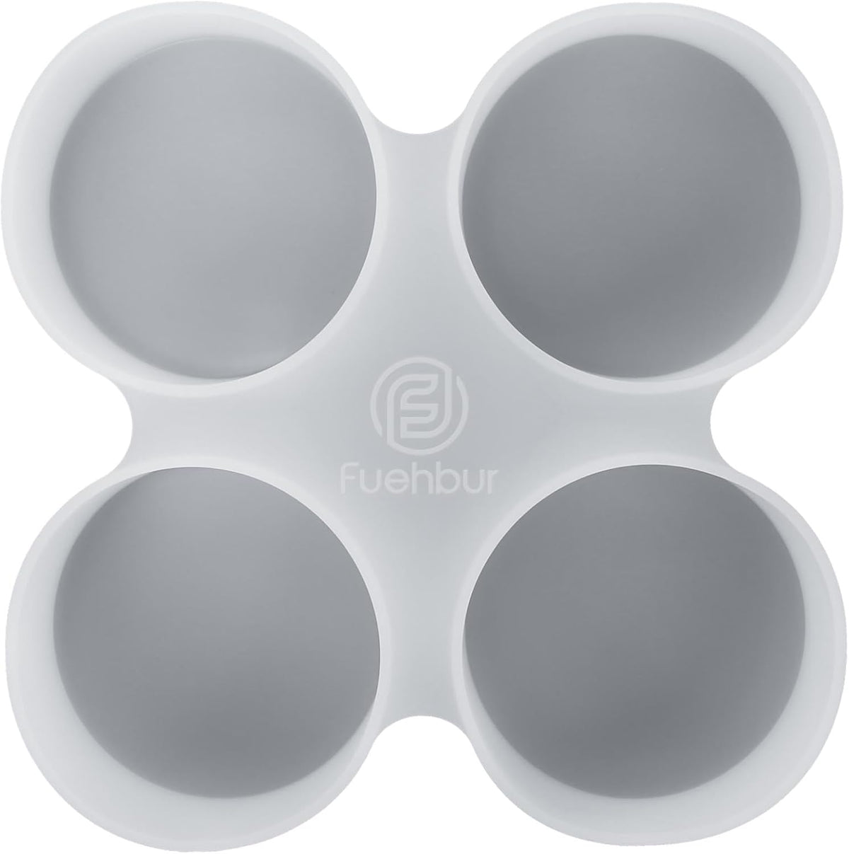 【300+ Design Optional】 Fuehbur 4 inch 4-Circles Car Freshie Mold, Four-Circle Round in 4 Cavity Silicone Soap Resin Molds, Super-Large Mould
