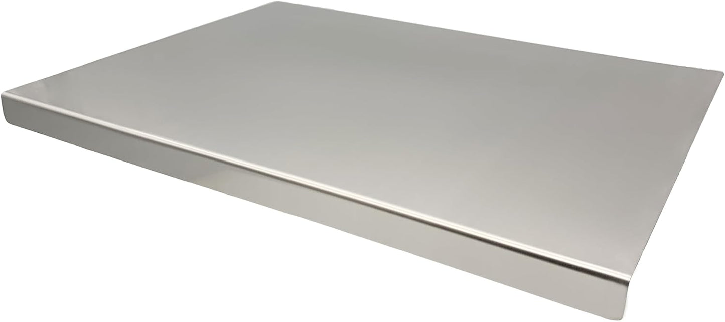 Stainless Steel Cutting Boards for Kitchen,Baking Board,Pastry Board,kneading Panel - Suitable for Cutting Vegetables, Fruits, Meat,bread - Easy To Clean and Store (40x30cm/15.7x11.8in)