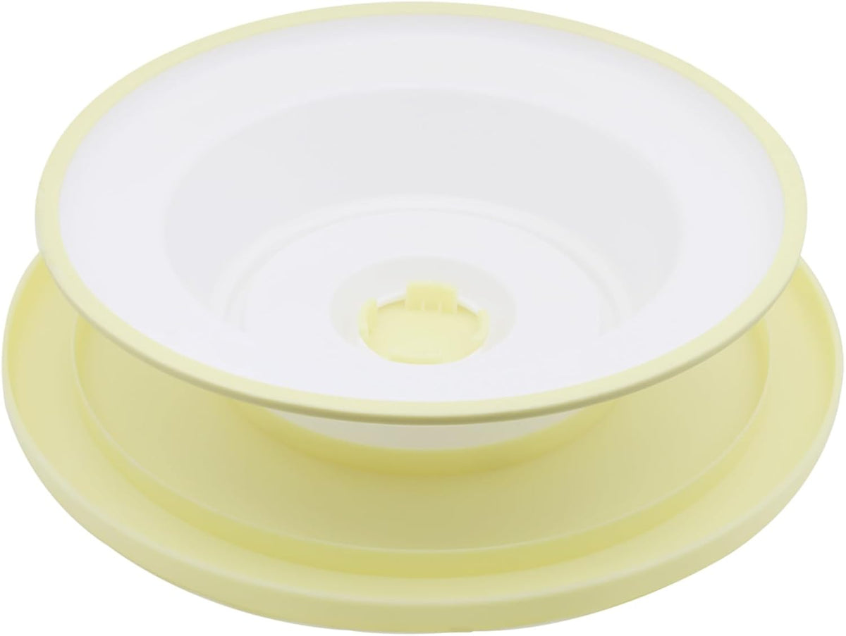 Cake Decorating Turntable 11 Inch Cake Turntable Anti-Slip Rotating Cake Stand for Decorating(1pcs Yellow)