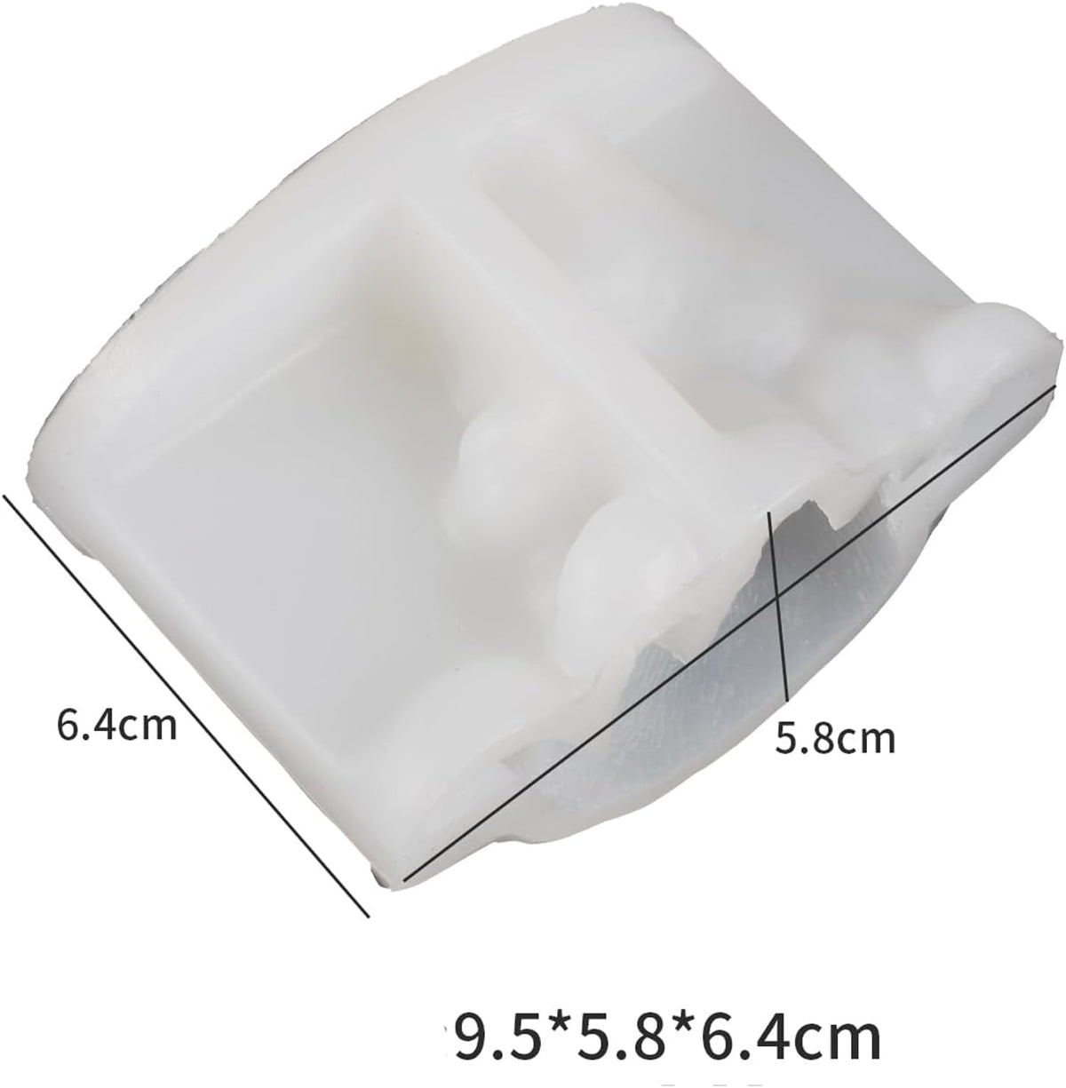 Rose Cat Candle Animal Resin Casting Soap Making Molds Silicone for Home Decorate 3D Clay Mold