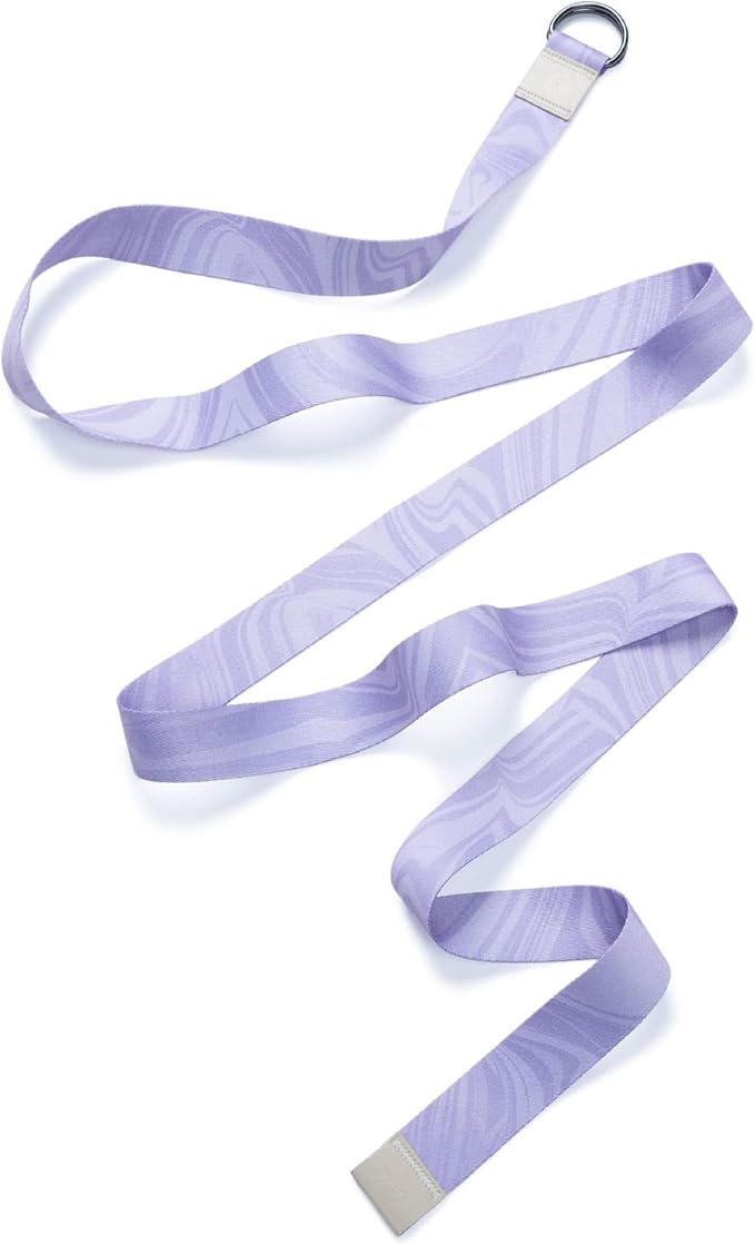yogadesignlab YOGA DESIGN LAB | The Yoga Strap | Luxurious, Extra Long, Super Soft, Eco Printed | Studio Quality, Adjustable | Safely Stretch Further and Hold Longer | 8 ft Long