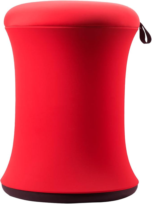 ADHD Wobble Stool, Yoga Ball Chair, Ergonomic Active Sitting Stool for Adults,Kids, Improves Focus, Posture Balance Adjustable Height, Non-Slip Base for Home, School, Exercise, Yoga (Red)