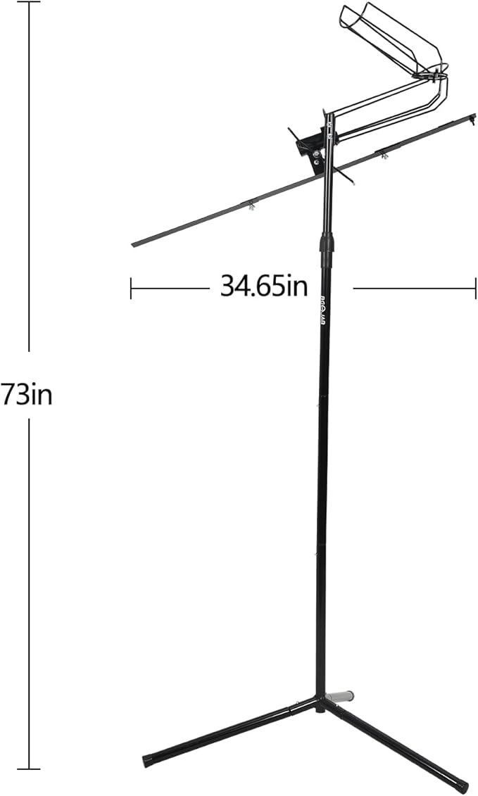Baseball Soft Toss Pitching Machine | Training System, Support Auto & Manual Ball Drop, Height Adjustable, Hold Up to 10 Balls, Baseball Hitting Swing Trainer for All Ages and Skill