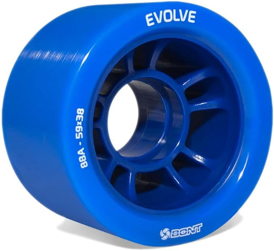 Bont Skates - Evolve Roller Derby Skates - Indoor Rollerskate Wheels - 88A, 92A, 95A, 98A - Red, Black, Blue, Purple