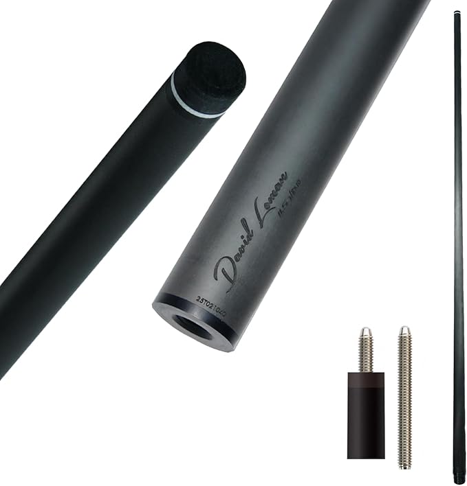 29.13" /Radial Wavy 3/8-10 3/8-11 3/8-14 Uni-Loc 5/16-18 Carbon Pool Cue Single Shaft, Low Deflection Technology, Ultra-Smooth, pro Taper, Easy to Control