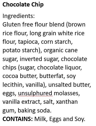 WOW Baking Company Gluten-Free Cookies, Chocolate Chip, 2.75 Ounce (Pack of 12)
