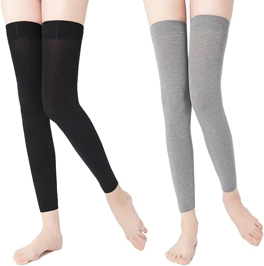 2 Pairs Knee Compression Sleeves for Women, Lightweight Thin Knee Sleeves for Knee Pain Relief, Knee Warmers Knee Brace Undersleeve, Knee Brace for Daily Use