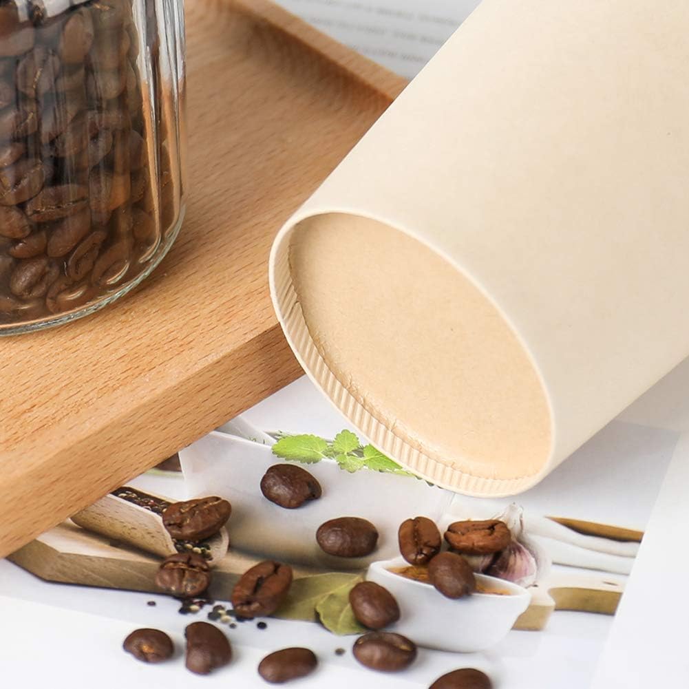 Bamboo Fiber 120 Count 16 oz Disposable Light Brown Paper Coffee Cups, Perfect for Hot Drinks
