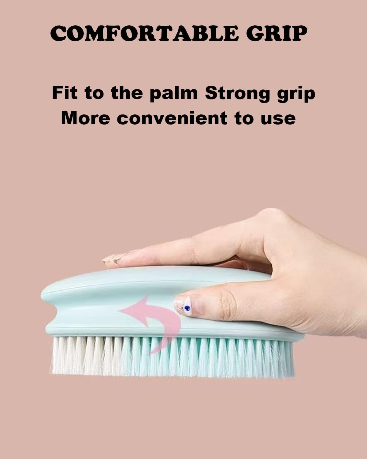 Cleaning Scrub Brushes Laundry Brush Soft Bristle Scrubbing Brush Clothes Brush Removes Stains from Fabrics Cleaning Brush Scrubber Brush for Fabric,Carpet,Clothes - 2 Pack