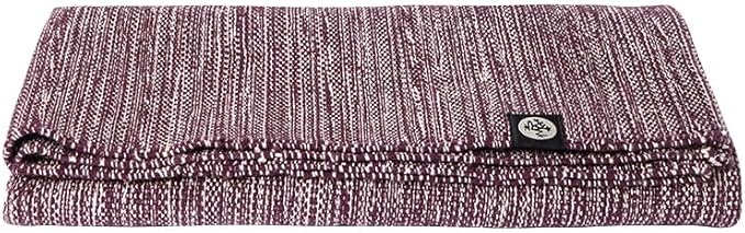 Manduka Shala Yoga Rug 71" - Outdoor Yoga & Meditation | Foldable & Machine Washable | Natural Cotton | Handmade | 71 x 26 inches | Indugle