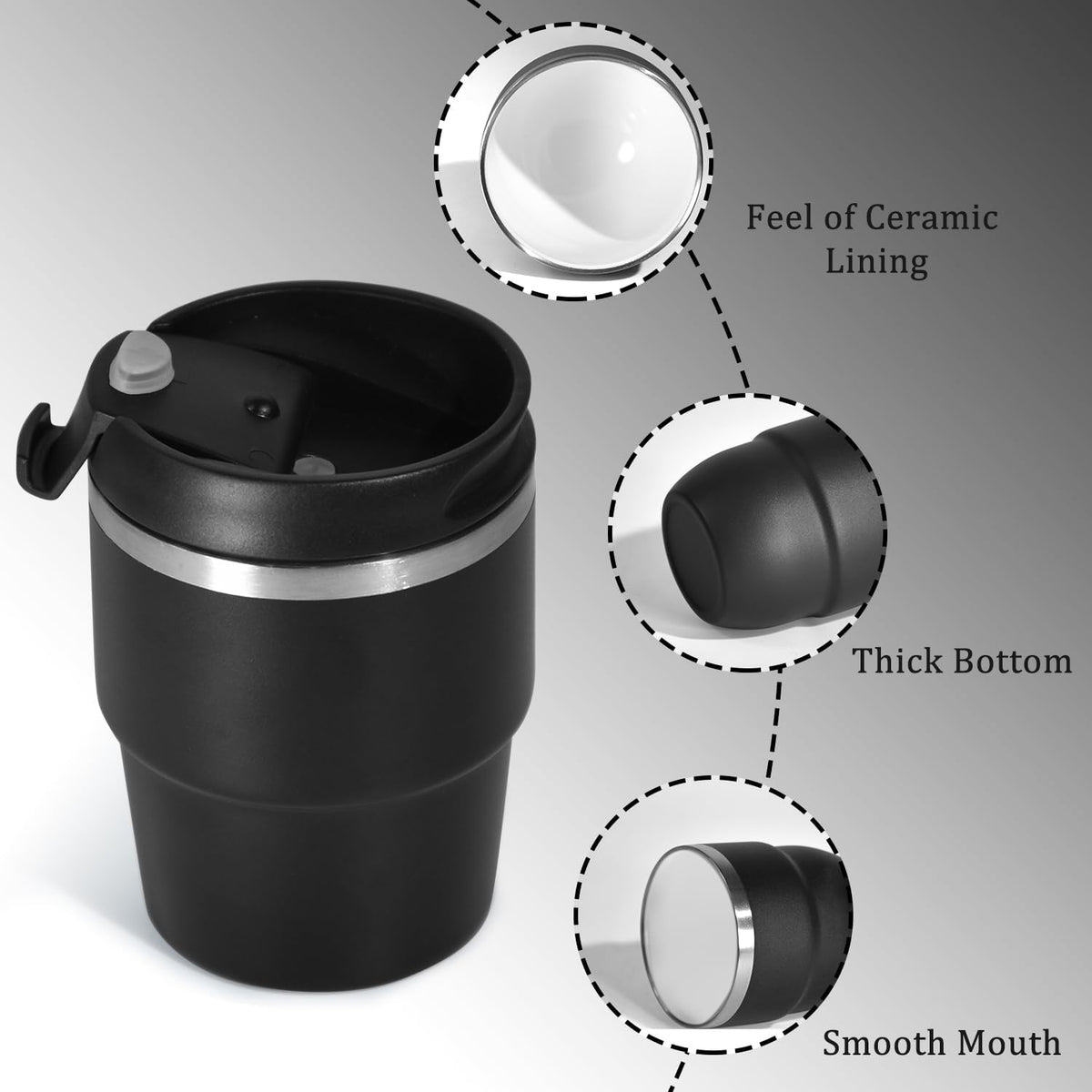 6oz Espresso Cups, Insulated Espresso Cups Set of 2, Expresso Shots Cup, Stainless Steel Shot Glasses for Coffee, Portable Espresso Travel Mug for Camping