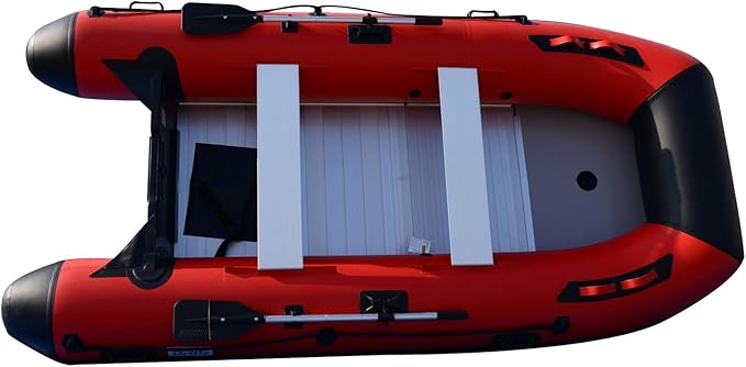 BRIS 12ft Inflatable Boat Inflatable Raft Sport Rescue Diving Boat Fishing Dinghy Tender Pontoon