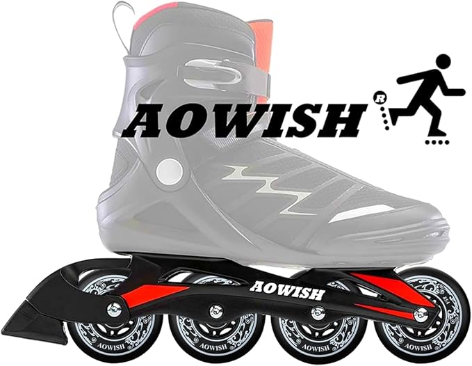 8-Pack Inline Skate Replacement Wheels 85A Outdoor Asphalt Formula Roller Blades Wheels Indoor Roller Blades Wheels with Bearings ABEC-9 & Floating Spacers