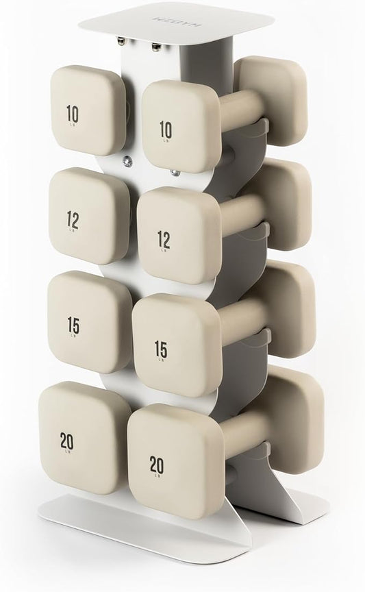 SafeGrip Dumbbells, Anti-Slip, Anti-Roll, Thick Handles, Free Weights, Square Dumbbells for Secure Workouts at Home, Weightlifting, and Personal Training