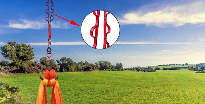 FOSER 2pcs Daisy Chains, Yoga Hammock Extension Strap, Adjustable Nylon Strap Fitness Pilates and Exercise Extend Strap