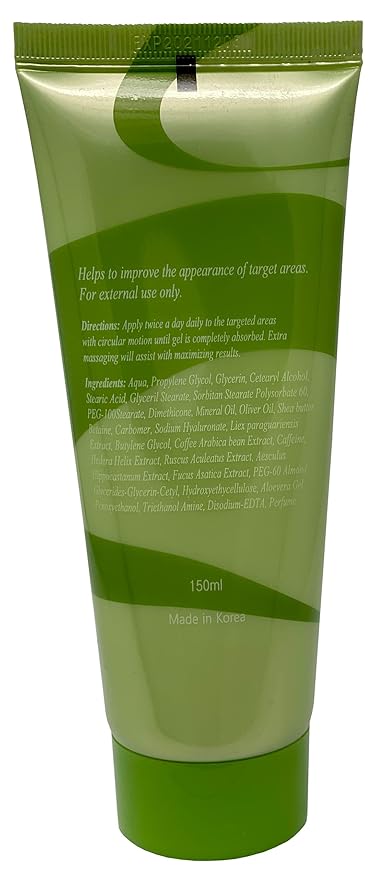 Body Wrap With Guarana, Green Tea, and Seaweed Wraps Works for Stomach Belly Legs Arms Abdomen. 6 Wraps + Gel