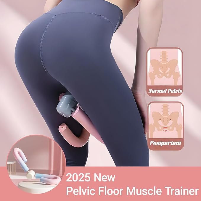 Thigh Trainer, 2025 New Pelvic Floor Muscle Trainer, Inner Thigh Toner Thigh, Arm Leg Exerciser, Weight Loss Pelvic Floor Muscle Fitness Equipment for Home/Office