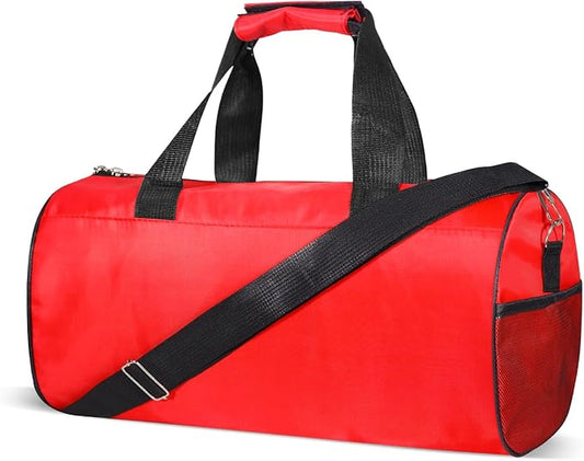 C&F BOGMOST Small Gym Bag for Travel & Duffel - 20 Inch Lightweight Carry On Bag for Men & Women, Mini Duffel Bag,Perfect for Sports, Weekend Trips, and Overnight Stays, Red