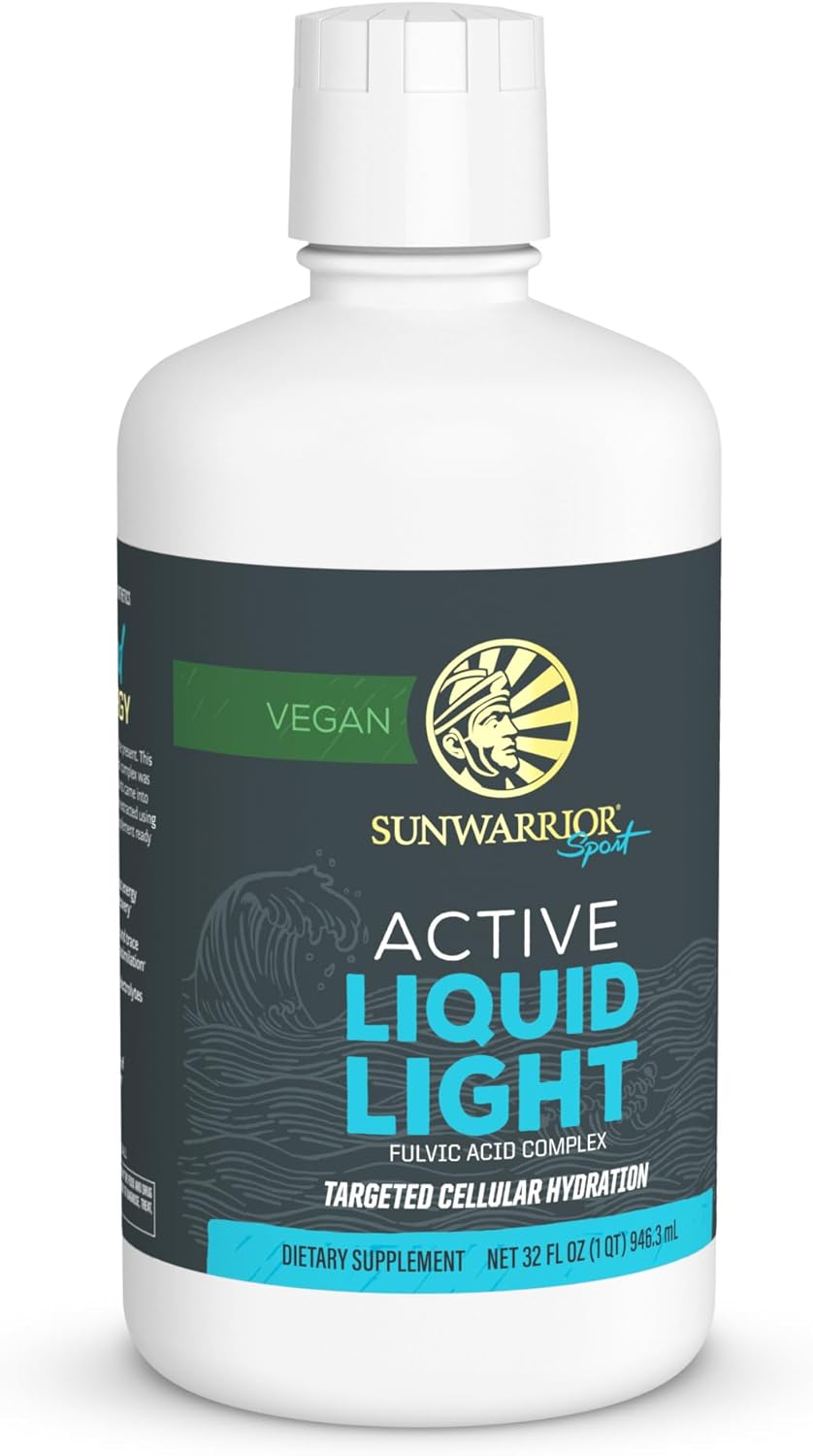Fulvic Acid Trace Minerals Drops Supplement Organic Liquid Mineral Water Drops Vegan | Plant Based Liquid Light Mineral Complex 32 Fl Oz 32 Servings by Sunwarrior