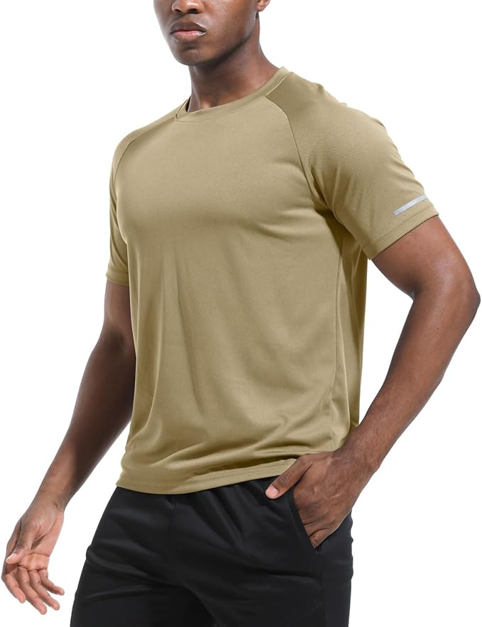 Boyzn 1, 3, 5 or 7 Pack Men's Workout Running Shirts, Dry Fit Moisture Wicking T-Shirt, Gym Athletic Short Sleeve Tee Shirts