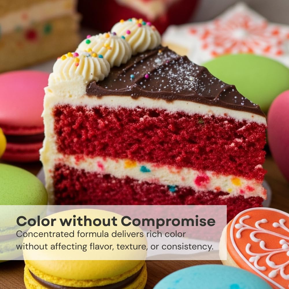 Chefmaster Neon Blue Liqua-Gel® Food Coloring | Vibrant Color | Professional-Grade Dye for Icing, Frosting, Fondant | Baking & Decorating | Fade-Resistant | Easy-to-Use | Made in USA | 2.3 oz