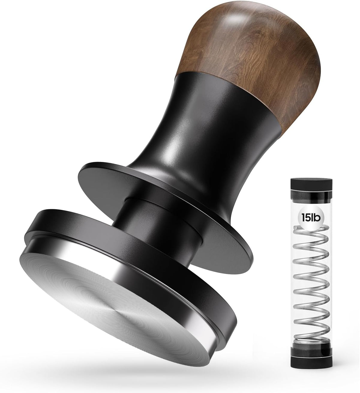 MHW-3BOMBER Espresso Tamper 58.35mm with Sound Feedback Calibrated Coffee Tamper 30lbs Tamper Tool Espresso Flat Base, T6184T-OS