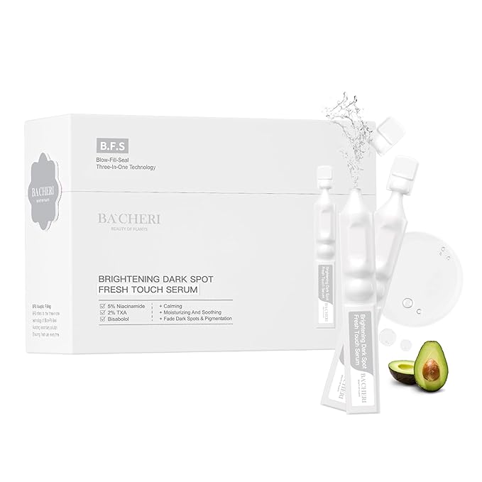 Brightening Hydrating Facial Serum Ampoules, with Niacinamide, Tranexamic Acid & 3‑O‑Ethyl Ascorbic Acid (Vitamin C), Alpha‑Arbutin, Madecassoside & Panthenol for Smooth, Dewy Skin
