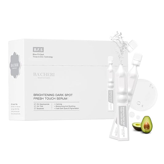 Brightening Hydrating Facial Serum Ampoules, with Niacinamide, Tranexamic Acid & 3‑O‑Ethyl Ascorbic Acid (Vitamin C), Alpha‑Arbutin, Madecassoside & Panthenol for Smooth, Dewy Skin