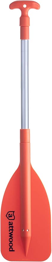 Attwood Emergency Telescoping Paddle for Boating, Orange