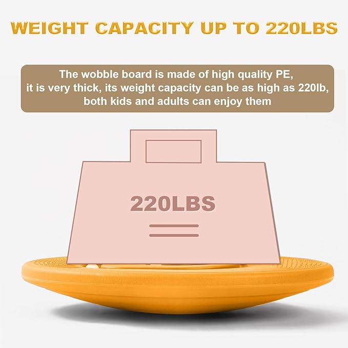 Balance Board for Kids with Maze - Plastic Wobble Board for Skiing Surfing Snowboard Training, Non-Slip Sensory Rocker Board for Toddlers 3-12, Core Strength Physical Therapy Equipment & Skateboard Balance Trainer