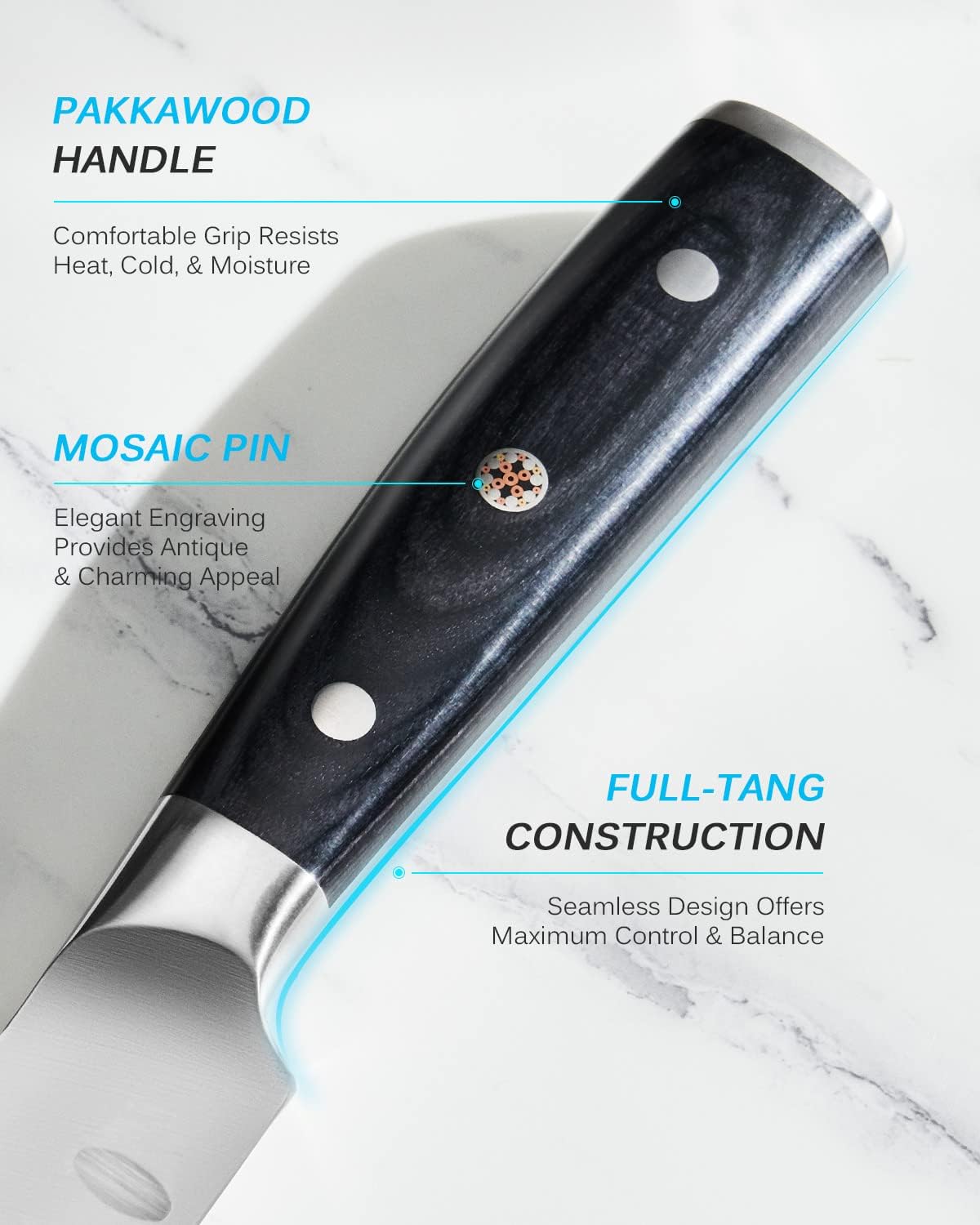 KYOKU 12" Slicing Knife, Samurai Series Brisket Knife for Meat Cutting with Pakkawood Handle, Japanese High Carbon Steel Meat Carving Knife for BBQ Brisket Turkey Ham Rib Roast Beef with Sheath & Case