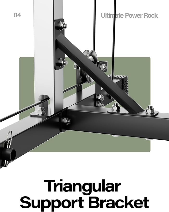 MAJOR FITNESS Drone1 Power Cage - Multi-Function Power Rack for Home Gym, Squat Rack, Cable Crossover System, for Strength Training, Heavy-Duty Steel Construction