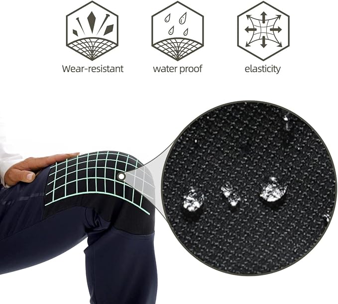 BenBoy Men's Snow Ski Outdoor Waterproof Windproof Fleece Cargo Hiking Pants