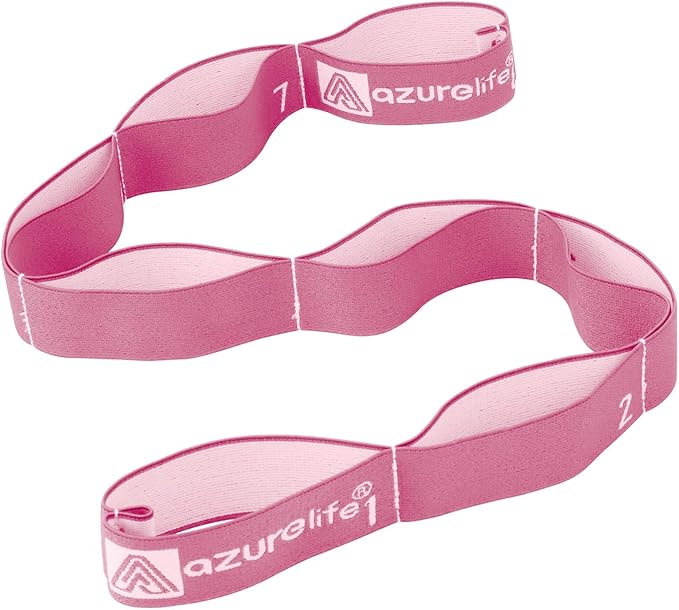 Premium Durable Stretch Straps with Loops, Stretching Strap for Physical Therapy, Multi-Loop Yoga Strap Fitness Exercise Strap for Yoga, Pilates, Dance, Flexibility&Exercise