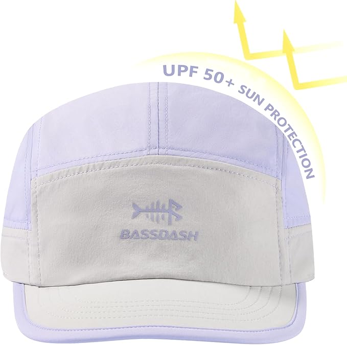 BASSDASH Ultralight UPF 50+ Soft Baseball Caps Unstructured Quick Dry Folding Hat Adjustable for Men Woman Outdoor Activities
