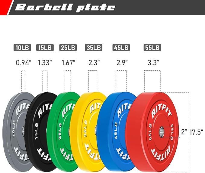 RitFit Multi-Functional Folding Squat Rack for Home Gym, 2.36'' x 2.36'' Wall Mounted Squat Rack with Attachments - Space Saving Squat Power Rack